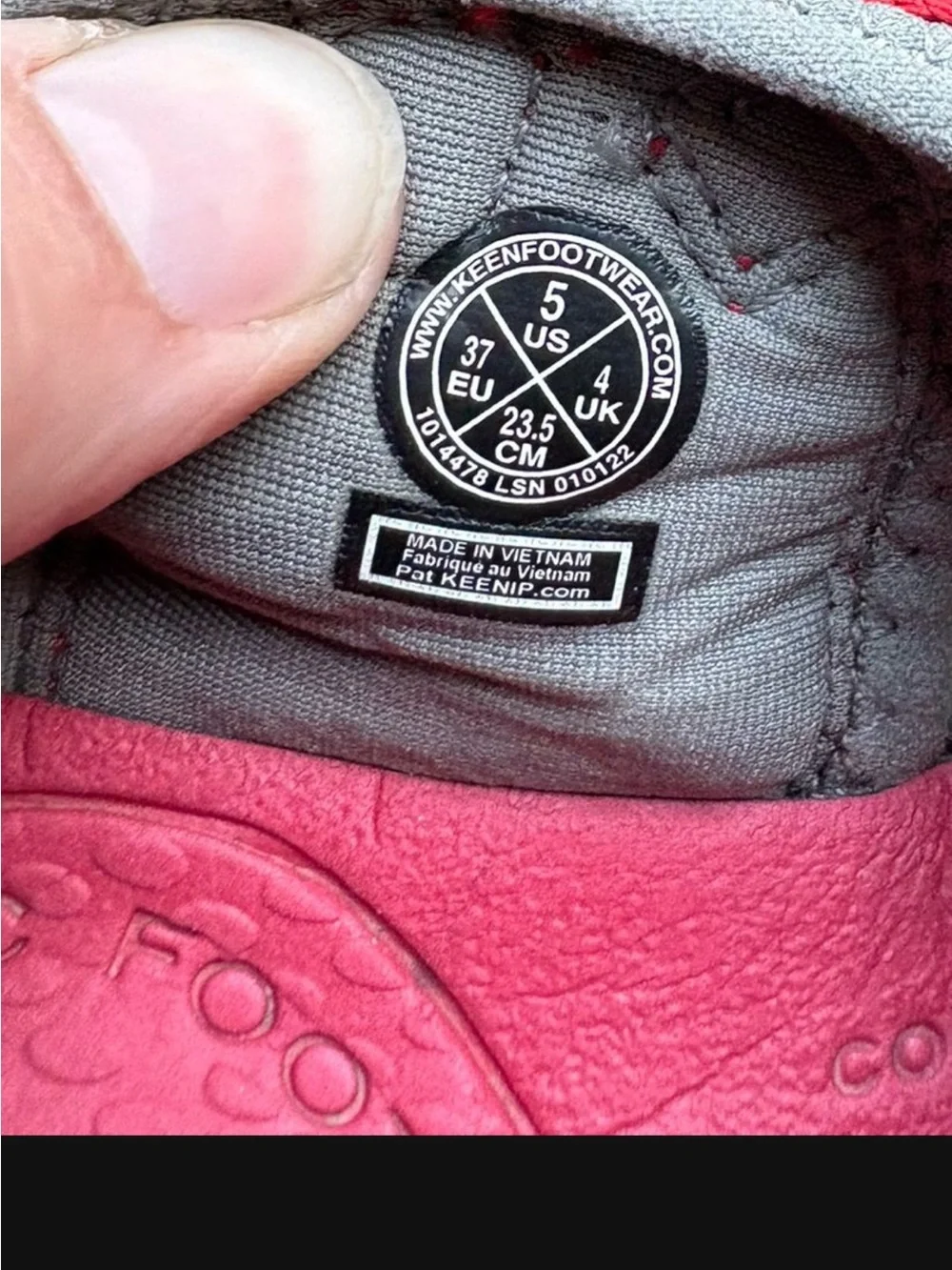 Keen Red Kids Closed-Toe Hiking Sandals